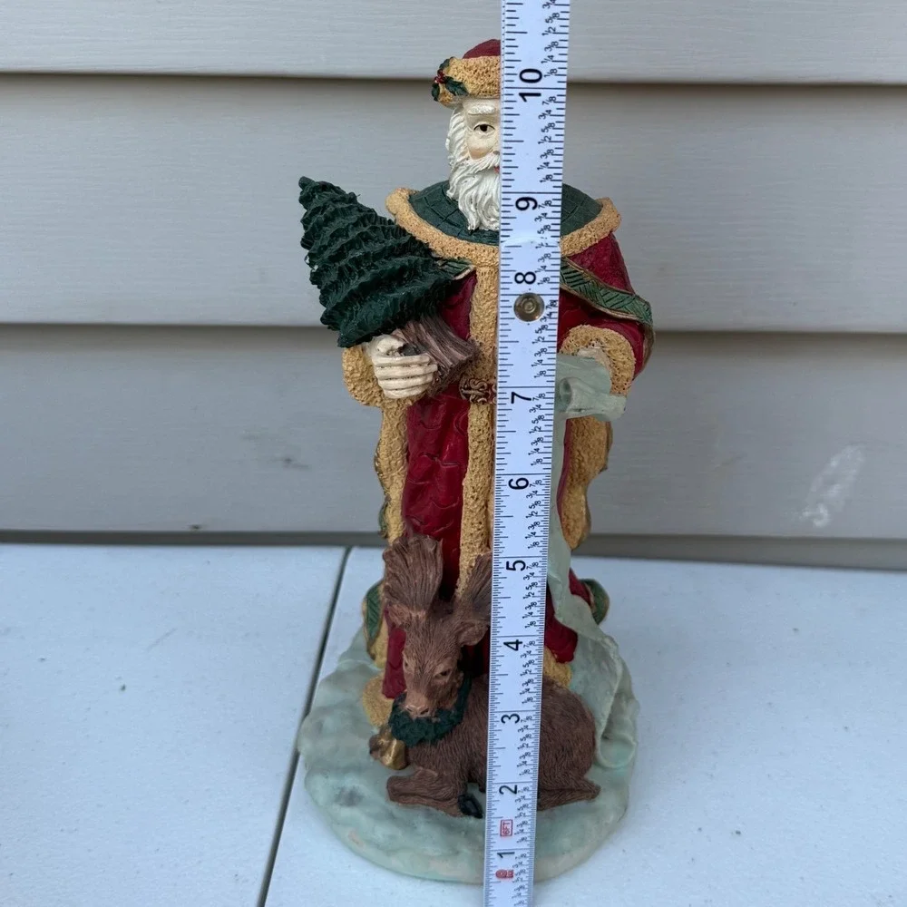 Santa Christmas‎ Collectable Windsor Collections Statue With List Tree & Deer